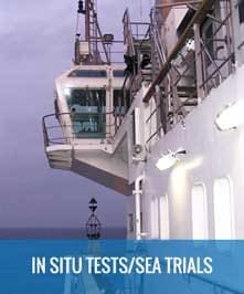 in situ tests sea trials